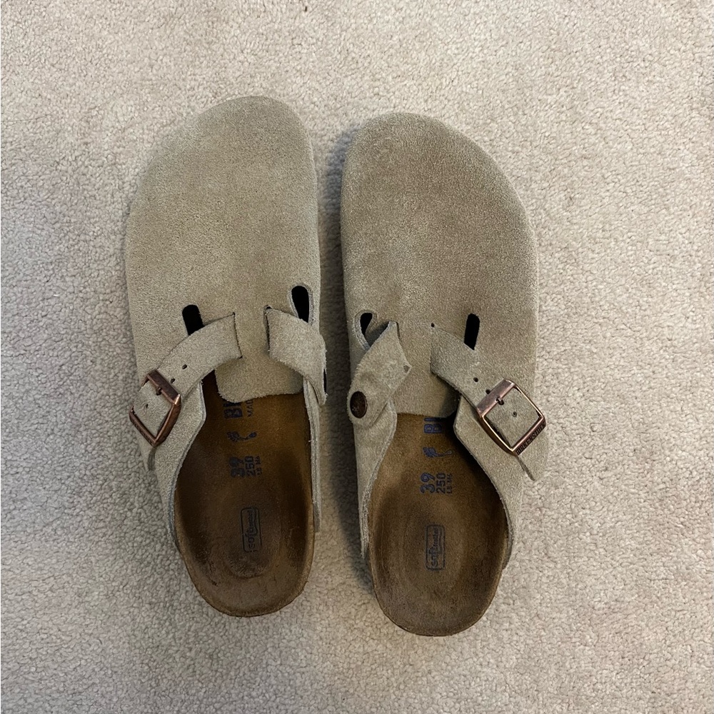 Birkenstock Boston Suede Clogs